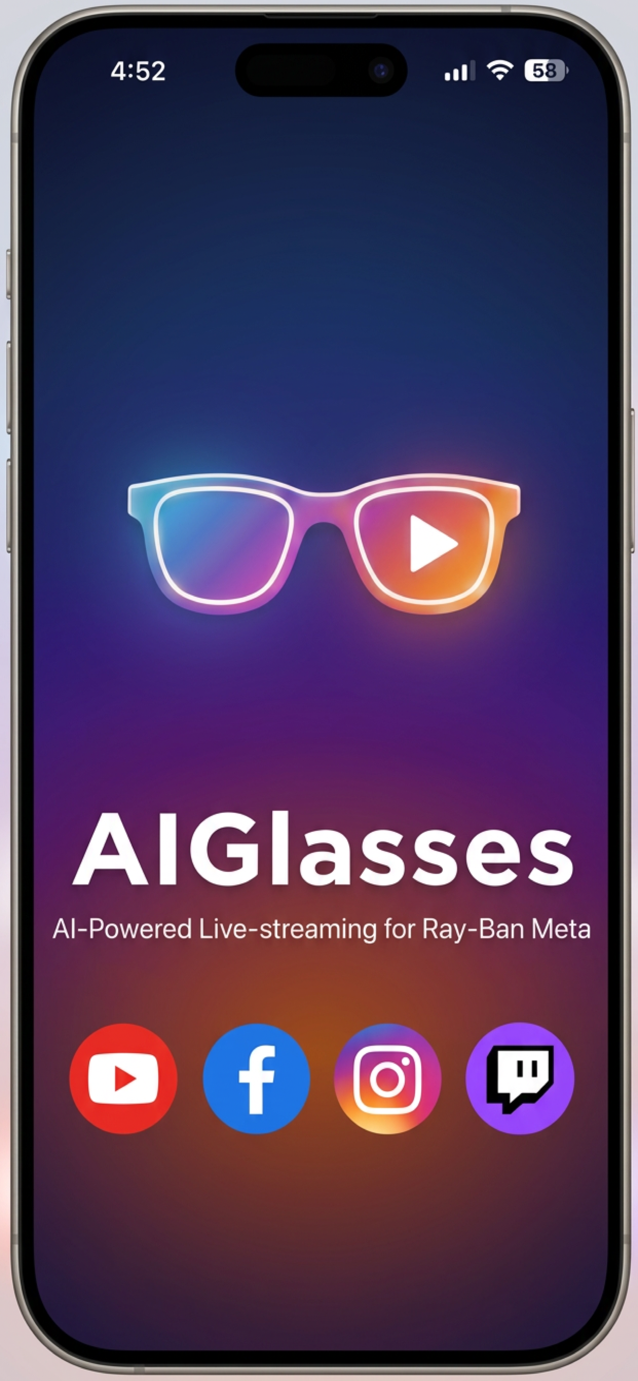 AIGlasses App Screenshot